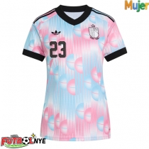 Camiseta Bélgica Michy Batshuayi #23 Visitante Equipación para mujer Mundial 2026 manga corta